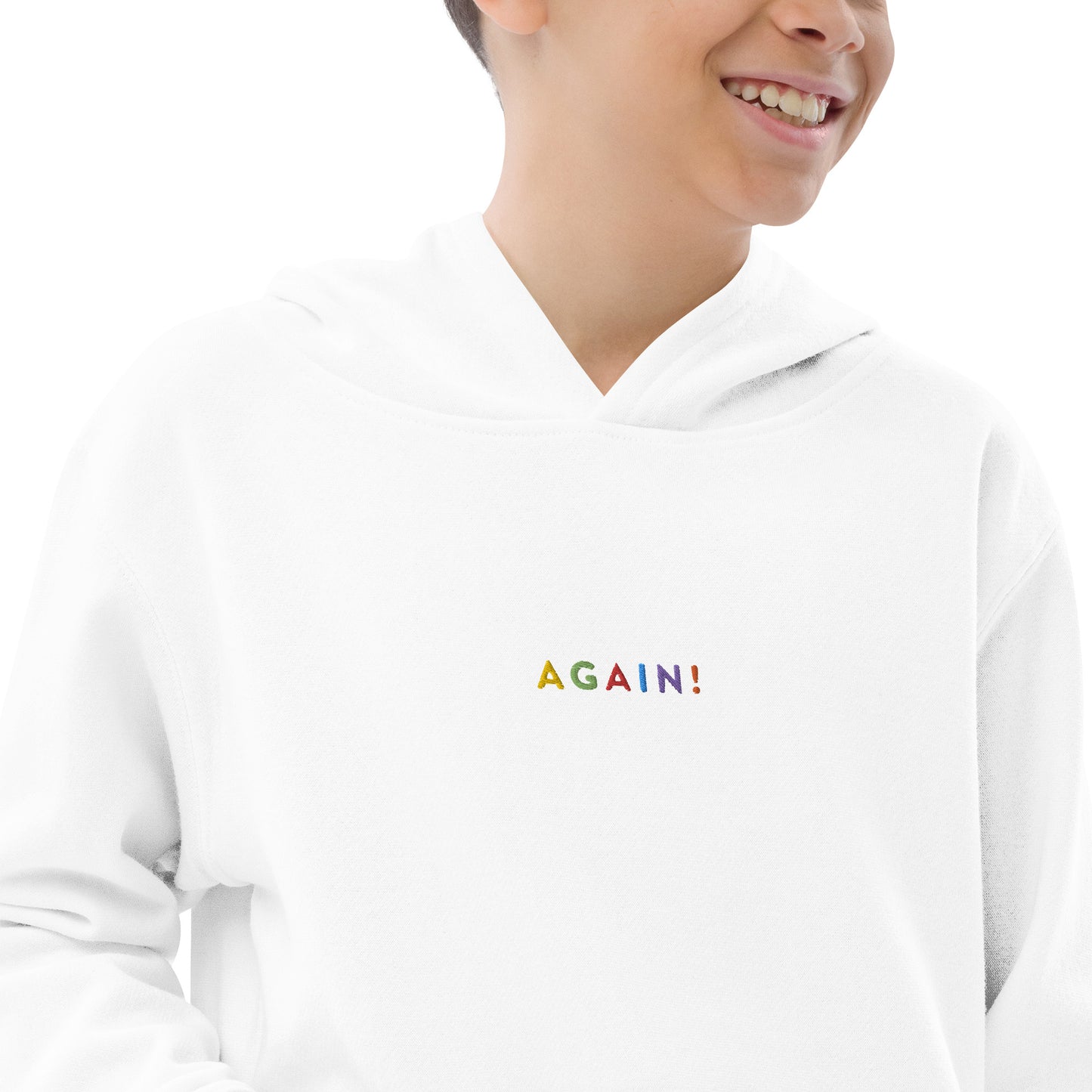 AGAIN! Kids Fleece Hoodie