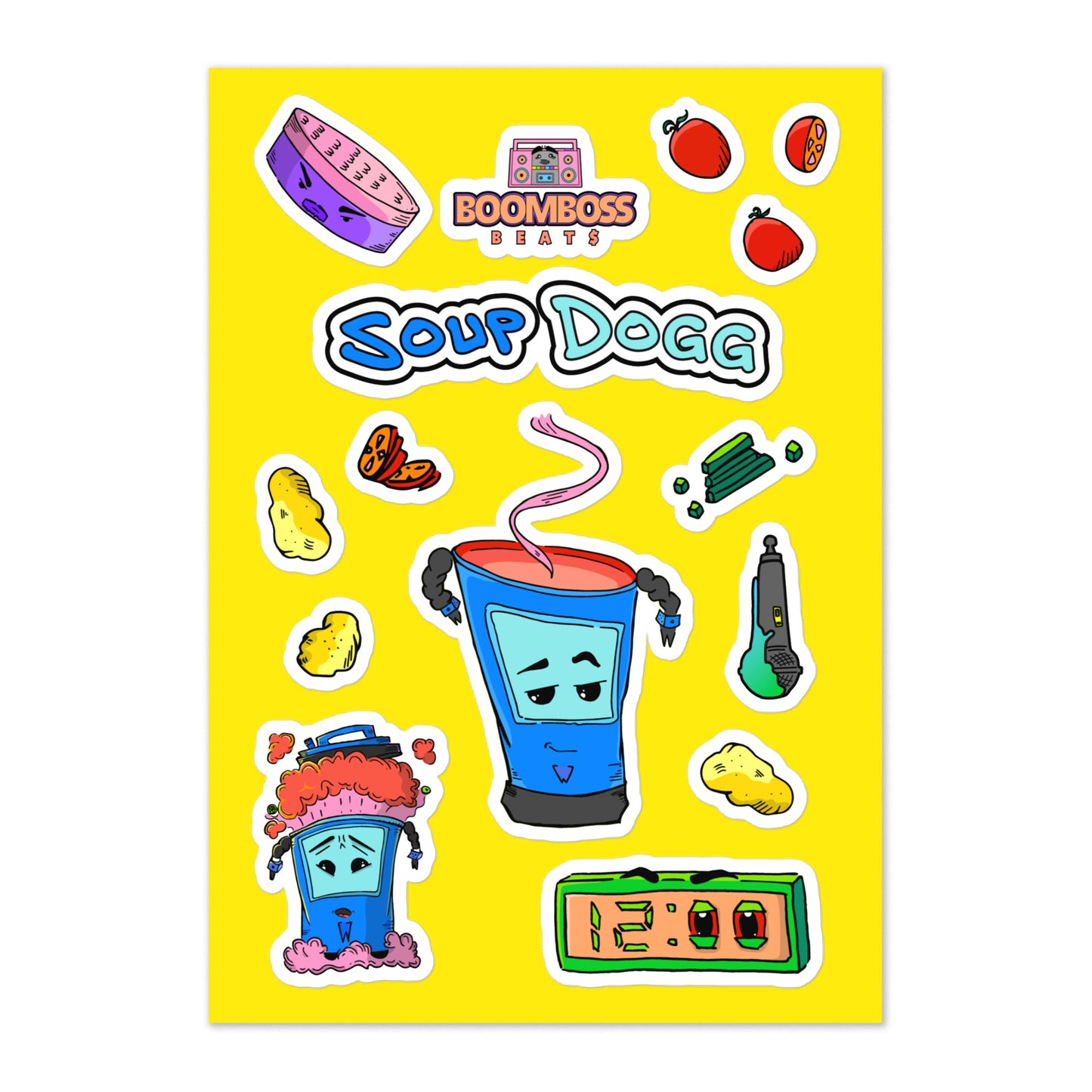 Soup Dogg Sticker Sheet