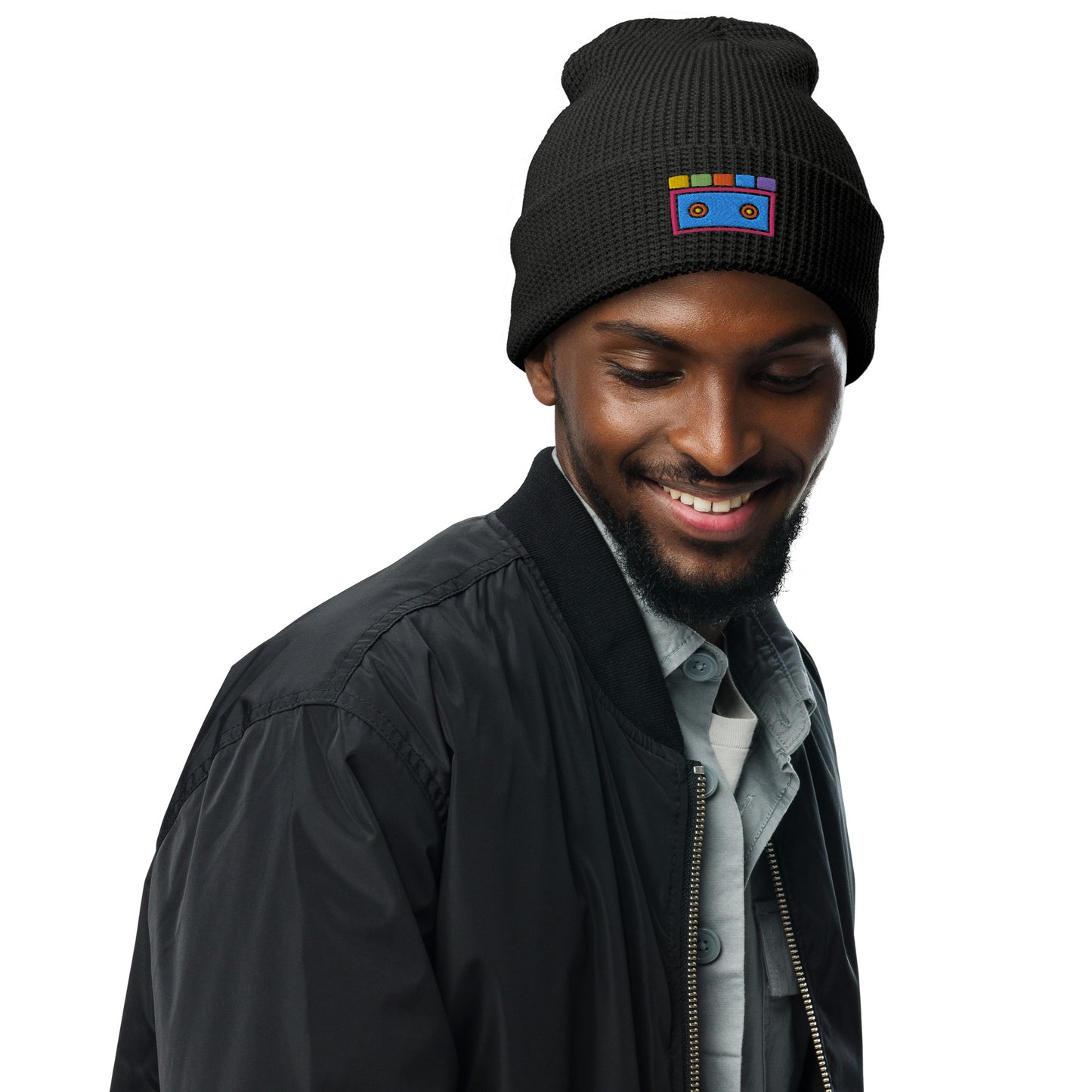 Cassette Waffle Beanie