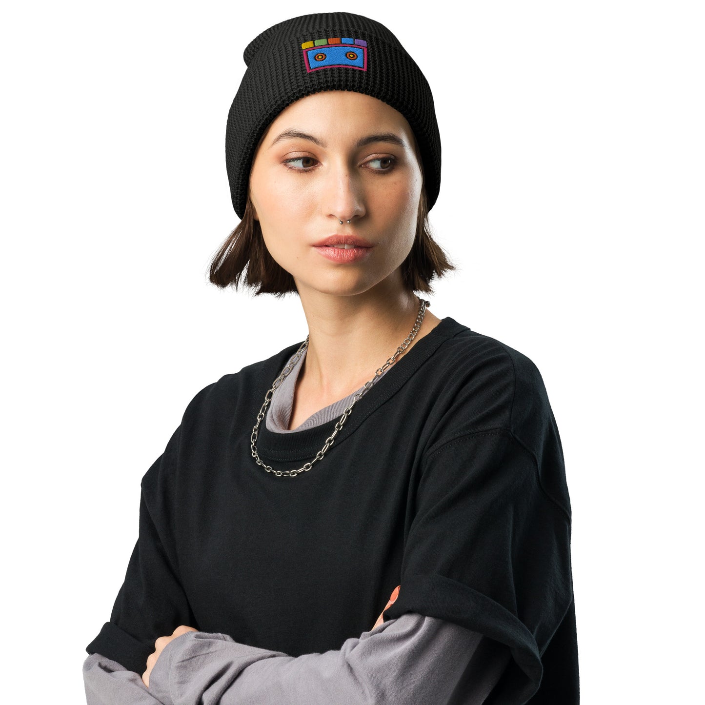 Cassette Waffle Beanie